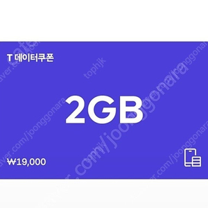 SK텔레콤) T데이터쿠폰 2GB