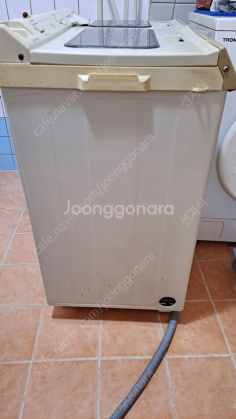 80년대 금성 백조세탁기 정상작동 상태깨끗--3