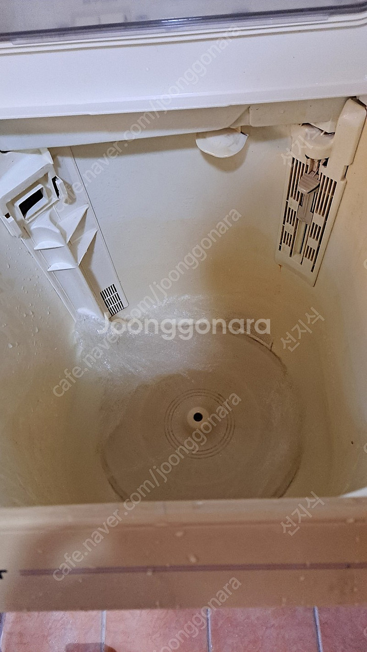 80년대 금성 백조세탁기 정상작동 상태깨끗--7