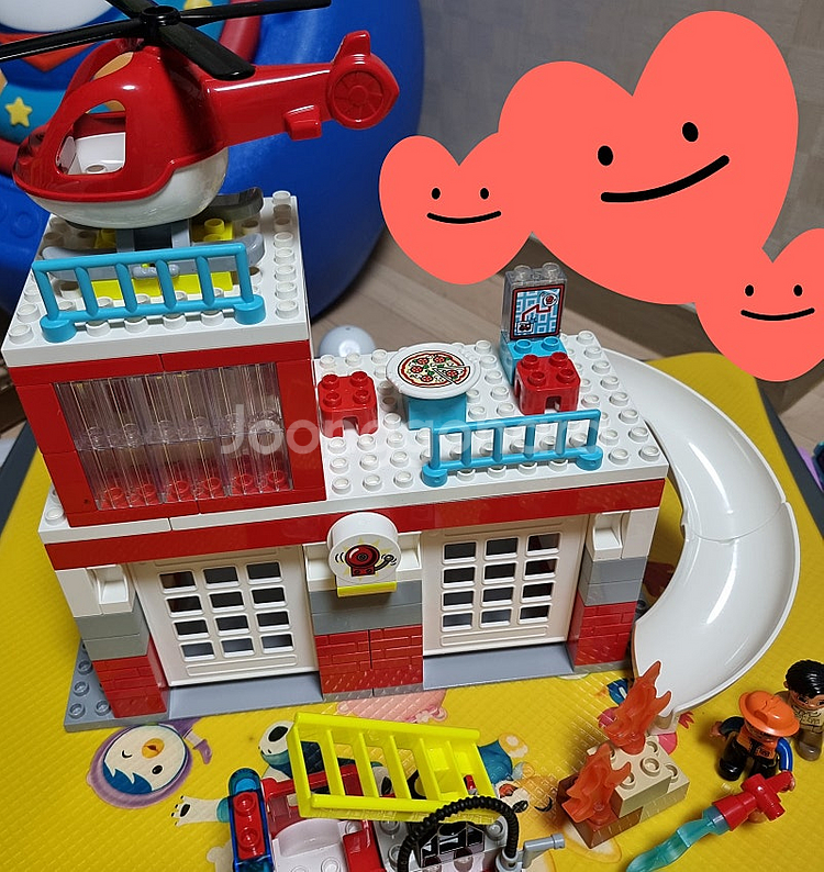 레고 듀플로 소방서와 헬리콥터 10970/레고 듀플로 트럭과 굴착기 10931/레고 듀플로 자동차 경주 10924/...--0