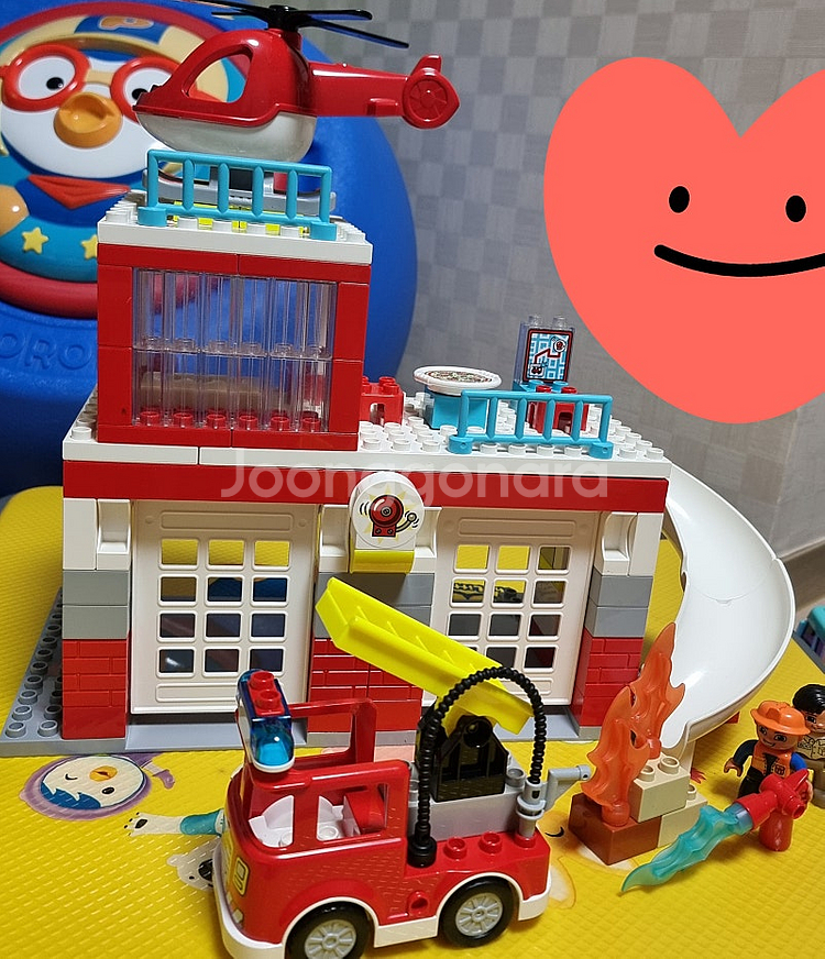 레고 듀플로 소방서와 헬리콥터 10970/레고 듀플로 트럭과 굴착기 10931/레고 듀플로 자동차 경주 10924/...--1