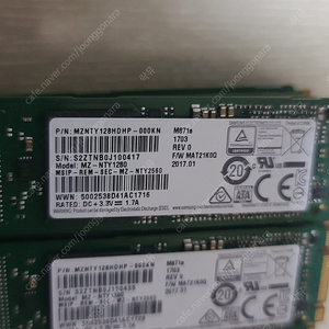 삼성 m.2 ssd 128 G. (MZ NTY1280) 개당 6천원 팝니다.