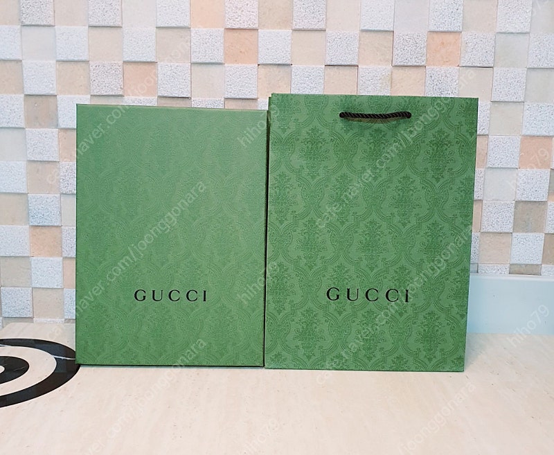 [백화점정품]구찌 쇼핑백+박스 SET,구찌 종이가방