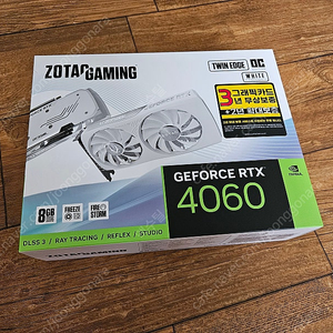 (새제품) ZOTAC RTX4060 화이트