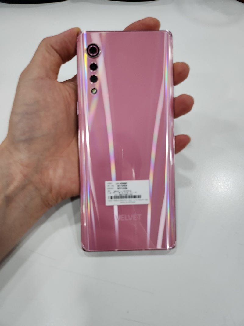 LG 벨벳 128GB 핑크 무잔상 상태좋은폰 13만