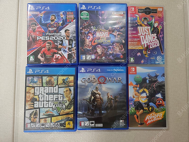 ps4 갓오브워, GTA5, 닌텐도스위치 링피트 어드벤처 팝니다.