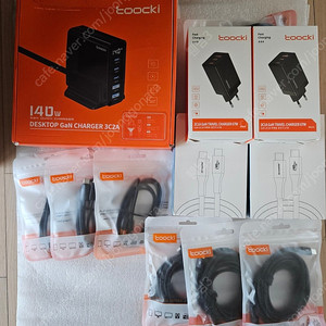 Toocki 140W+67W GaN PD충전기, CtoC 100W 1m,2m,3m,240W USB4 2m 미개봉 새제품 이삿짐 정리중으로 마지막 남은 제품을 정리중이며 몆가지 남