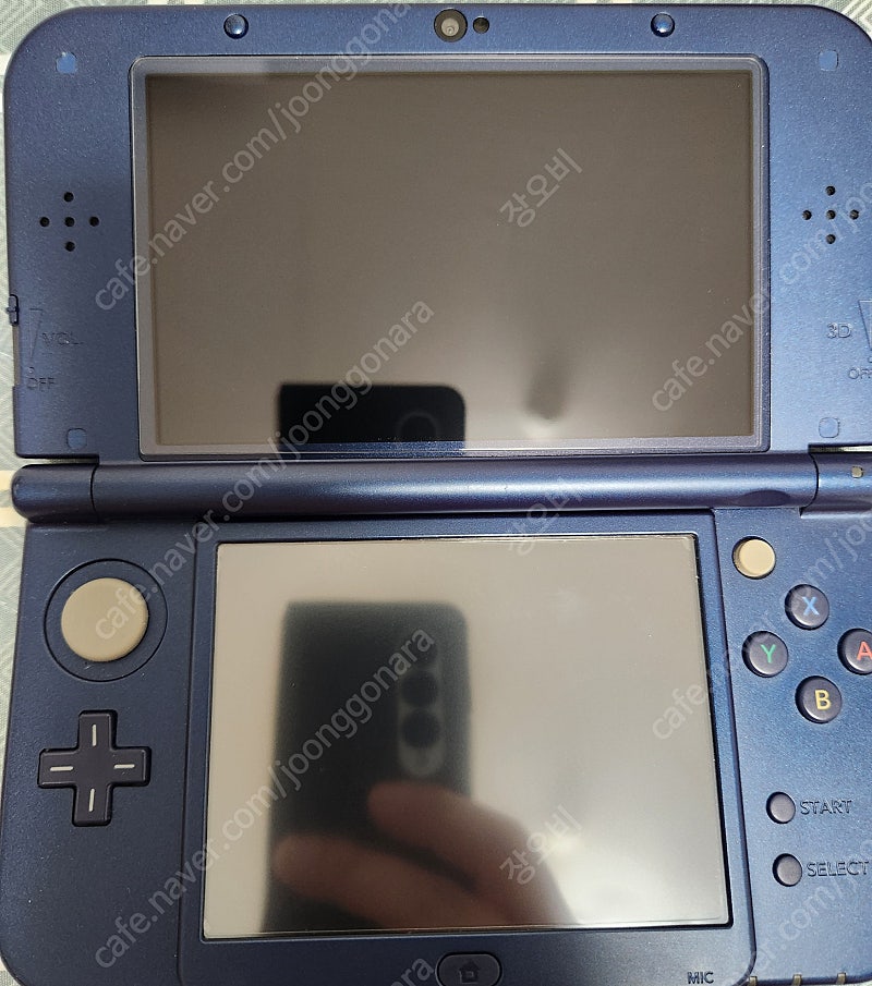 뉴 3DS XL 메탈릭블루 128기가 상단IPS패널