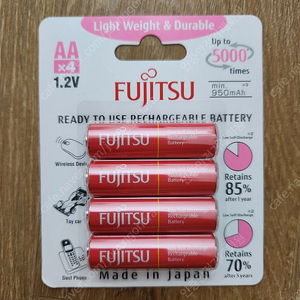 타미야 미니카 816711 FUJITSU RECHARGEABLE BATTERY AA*4 팝니다.