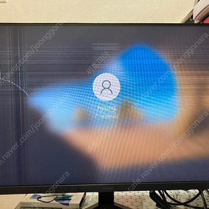 (3개월사용)삼성 27인치 액정파손모니터 부품용으로 판매