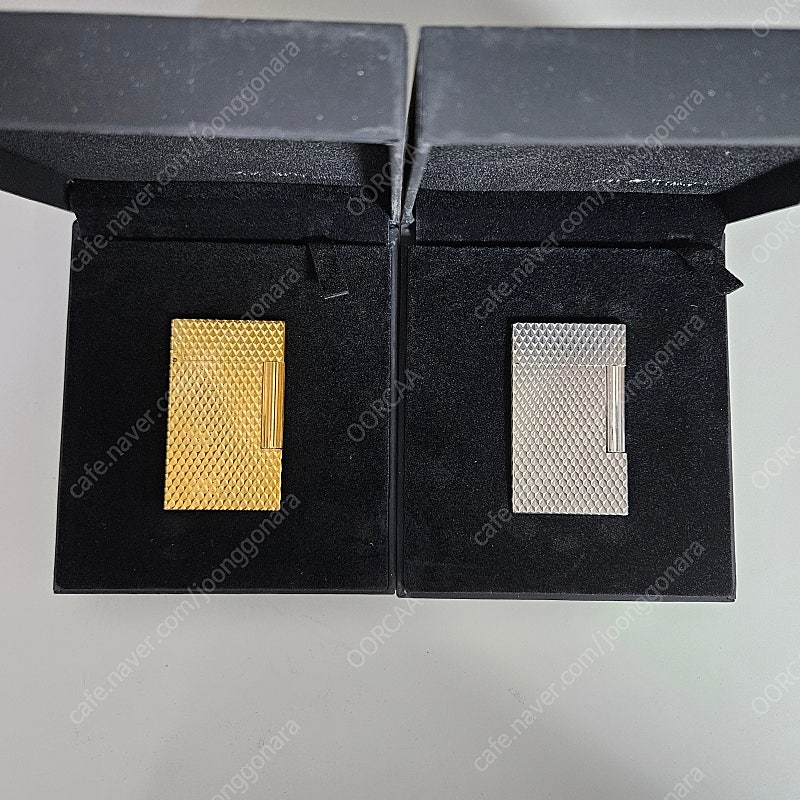 [정품] 듀퐁라이터 라인2 빈티지 금장 은장 2개 세트
