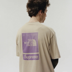 좌쓰 Supreme x The North Face S/S Top 슈프림 x 노스페이스 숏슬리브 탑 반팔 티셔츠 / 블랙 화이트 카키