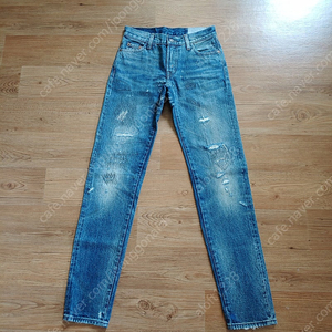 리바이스 빈티지클로징 LVC 69505. vintage destroyed selvedge denim. 빈티지 디스리페어 셀비지진. 24사이즈. 미착새것.