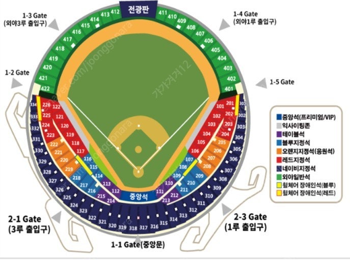 6.29 토요일 잠실 두산vsSSG 3루 블루석 115블럭 2연석