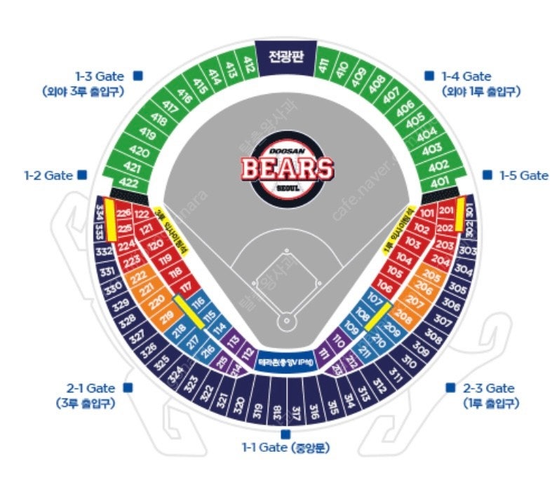 7월 2일(화) 두산 롯데 3루 네이비석 통로 2연석 양도