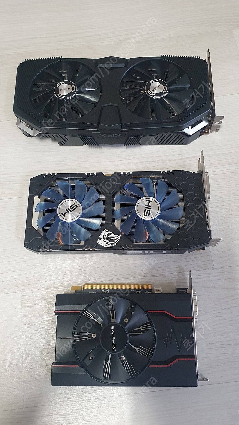 (고장) xfx rx5700xt 8gb, his rx570 8gb, sapphire rx550 4gb 내용 확인하세요