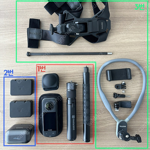 인스타360 X3 불릿타임키트 + 추가배터리 + 충전케이스 + 마운트 악세서리