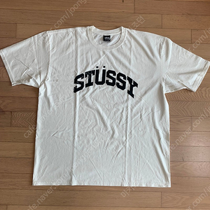 [XXL] stussy 스투시 블록 스포츠 피그먼트 다이드 반팔 티셔츠 내추럴