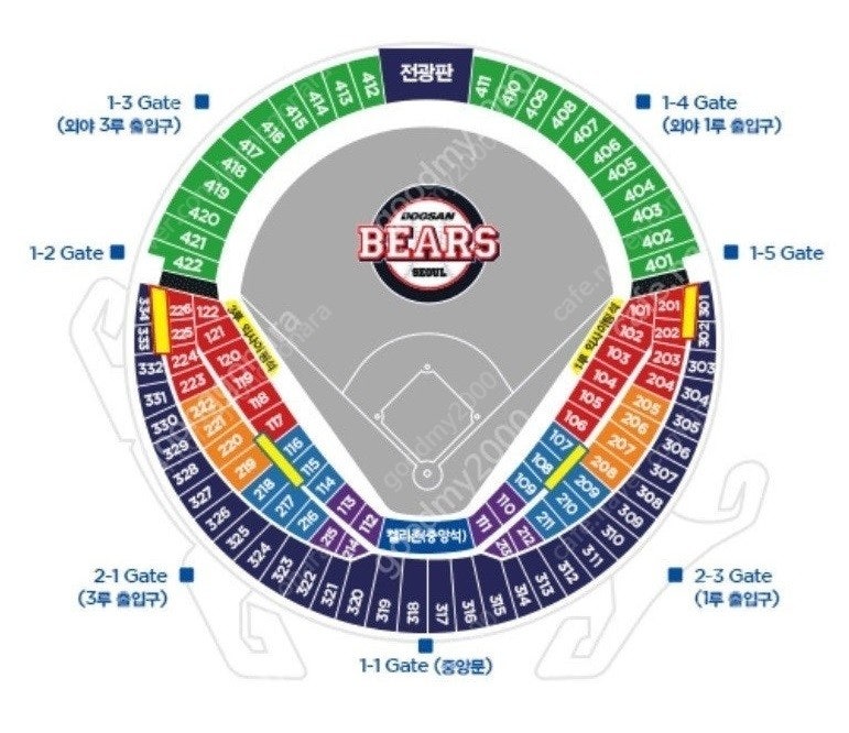 6월28일(금) 두산vsSSG 1루블루 2연석 양도합니다.