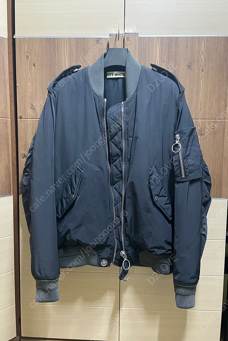 오프화이트 / 16FW 봄버 자켓 MA-1 / 그레이 / S