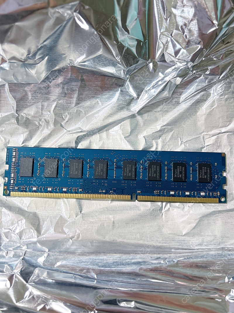 데스크탑전용 DDR3 sk하이닉스 램 4GB 2Rx8 PC3-12800U-11-12-B1 (택포 13,000원)