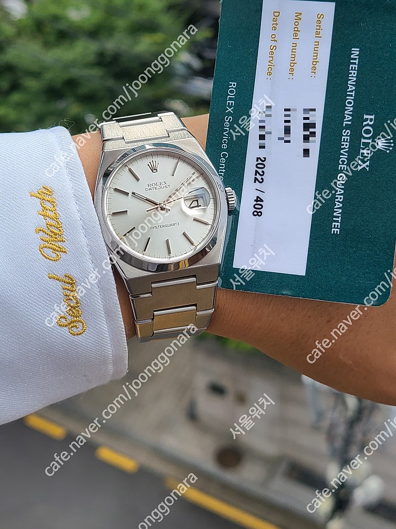 [정품] 롤렉스 데이저스트 오이스터쿼츠 MK1 실버다이얼 보증o (Rolex Datejust Oysterquartz Mark 1 Dial)