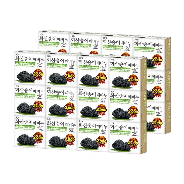 무궁화 제주 화산송이 때비누 100g x 24개