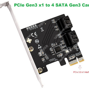 SATA 4포트 PCI어댑터 (하드디스크4개 동시 장착)