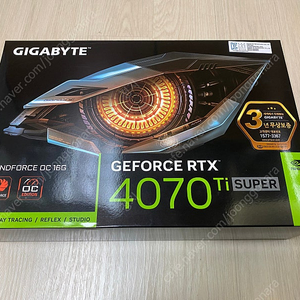 기가바이트 지포스 RTX 4070 Ti SUPER WINDFORCE OC D6X 16GB 미개봉 팝니다.