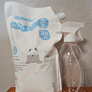 바이오클펫 2L 무향 탈취제(500ml 리필용기 포함)