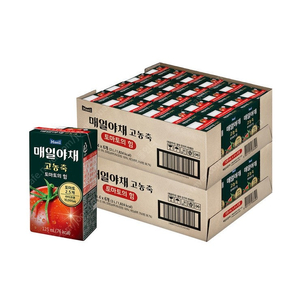 매일야채 주스 고농축 토마토의 힘 125ml x 24개 x 2박스