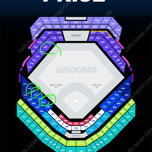 최강야구 고척돔 몬스터즈석, 꿀이소리석, 외야지정석 2/4연석
