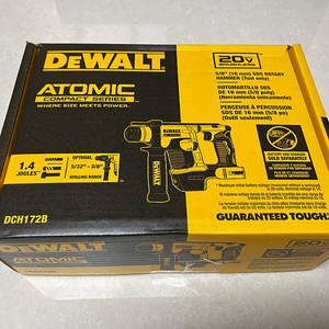 DeWALT ATOMIC 20V MAX SDS PLUS 무선 로타리 해머드릴 DCH172