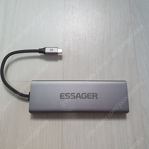 USB 허브 8 in 1 디스크 저장 기능 USB 유형-c HDMI 호환 노트북 도킹 스테이션 (Essager)