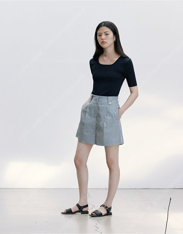 GED(게드) BASIC SLIM KNIT - IVORY (NAVY 판매완료)--1