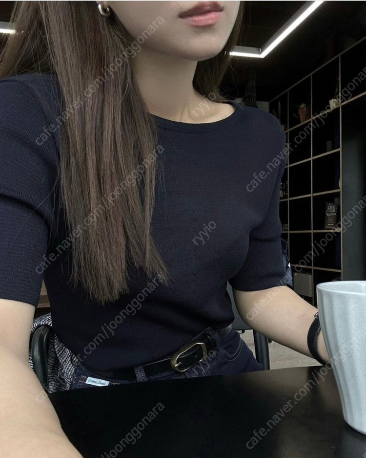 GED(게드) BASIC SLIM KNIT - IVORY (NAVY 판매완료)--2