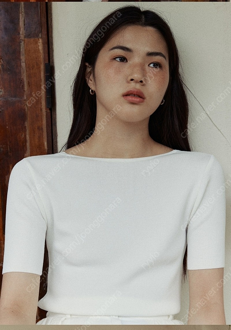 GED(게드) BASIC SLIM KNIT - IVORY (NAVY 판매완료)--4