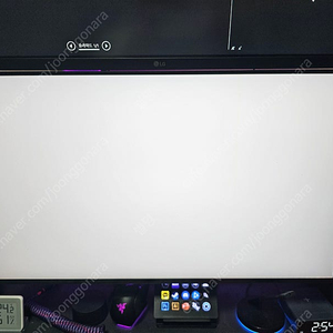 LG 27GN950 4K 144Hz 세로줄 있는 모니터 판매합니다~