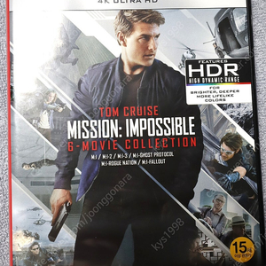 Mission: Impossible 4K 블루레이 디스크 6-Movie Collection