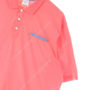 (XL) 브룩스브라더스 반팔 카라 티셔츠 핑크 면 박시핏 아메