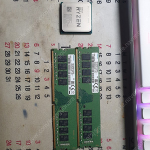 라이젠 5800x cpu, 삼성 DDR4 2666 16Gb(x2 총 32G) 팝니다.