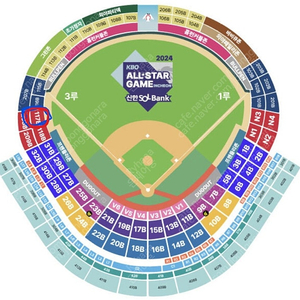 올스타전 2024 KBO 올스타 프라이데이 3루 응원지정석 2매 정가양도(34,000원) / 퓨처스 올스타, 홈런 더비