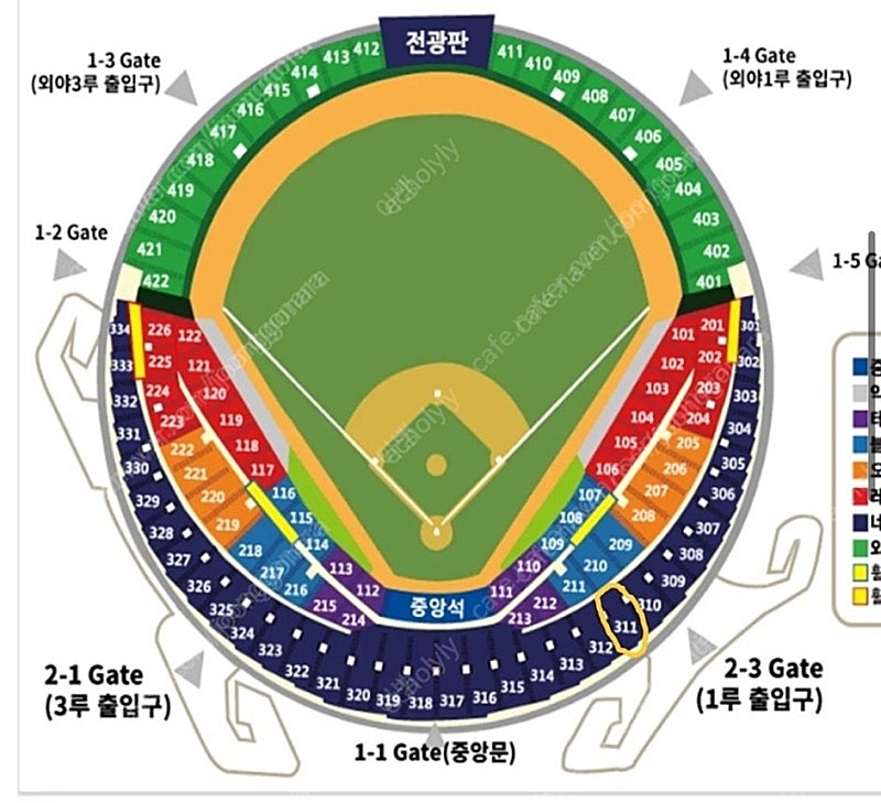 6/29(토) 두산vsSSG 중앙네이비 318블럭 2연석 양도