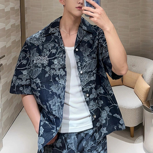 좌쓰 Louis Vuitton Short Sleeved Denim Shirt 루이비통 숏슬리브 데님 셔츠