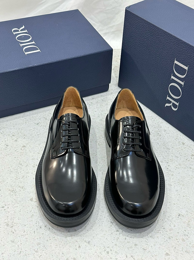 좌쓰 Dior Carlo Derby Shoes Calfskin 디올 카를로 더비 슈즈 카프스킨 드레스 슈즈 구두 / 블랙 유광 무광