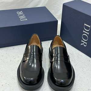 좌쓰 Dior Carlo loafer Shoes Calfskin 디올 카를로 로퍼 슈즈 카프스킨 드레스 슈즈 구두 / 블랙 유광 무광