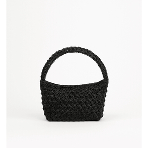 Lemel 레멜 square knit mini black