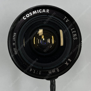 COSMICAR TV Lens EX 8mm 1:1.4 Made in Japan