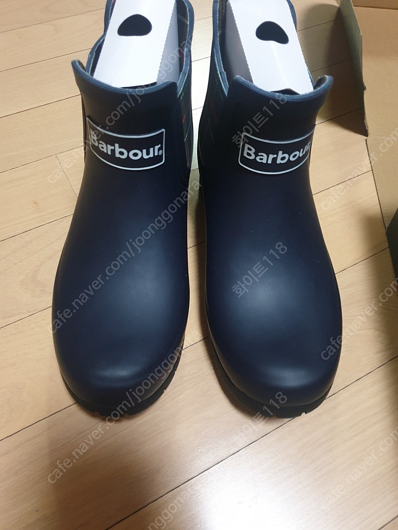 바버barbour 네이비 레인부츠 숏 uk4