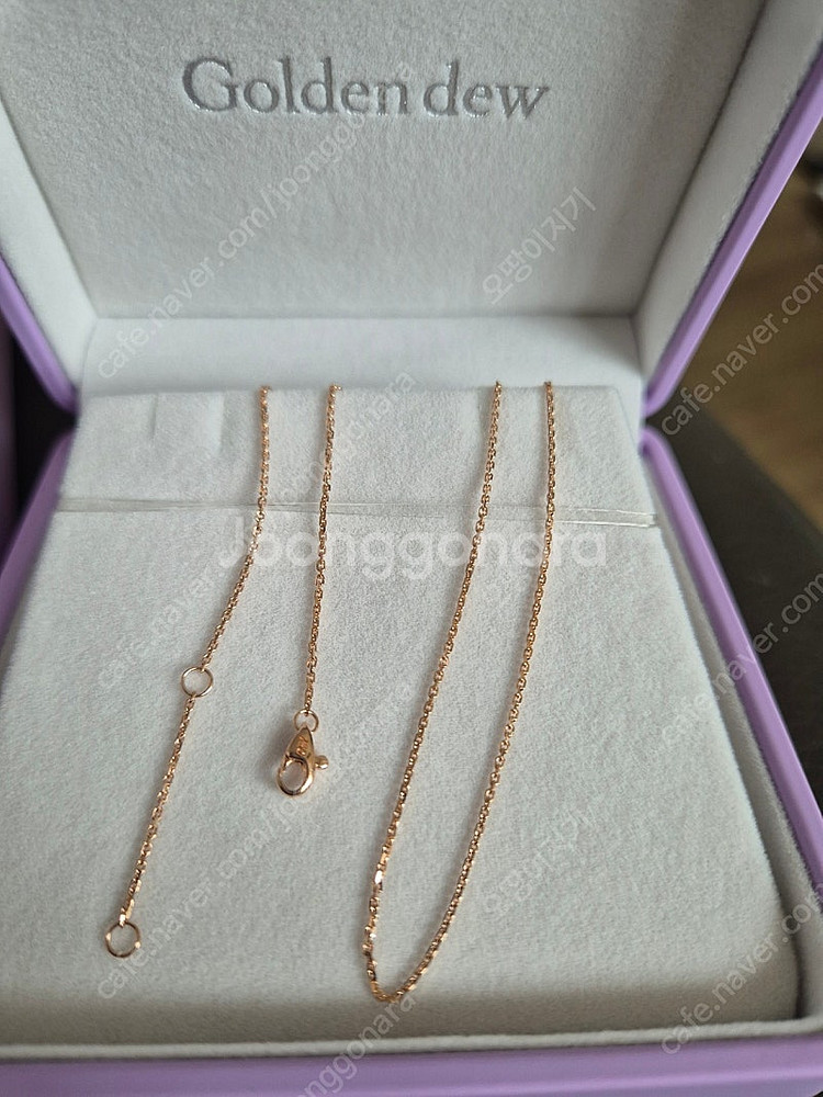 골든듀 듀이터널스 미니, 리링크 체인 로즈골드 판매합니다.--4